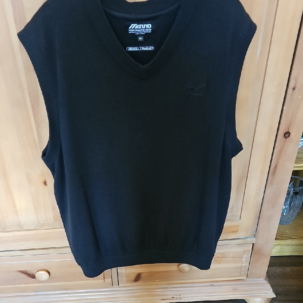 Mizuno Black V-Neck Sweater Vest